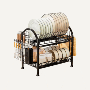 Escurridor Compacto de Loza – 2 Niveles