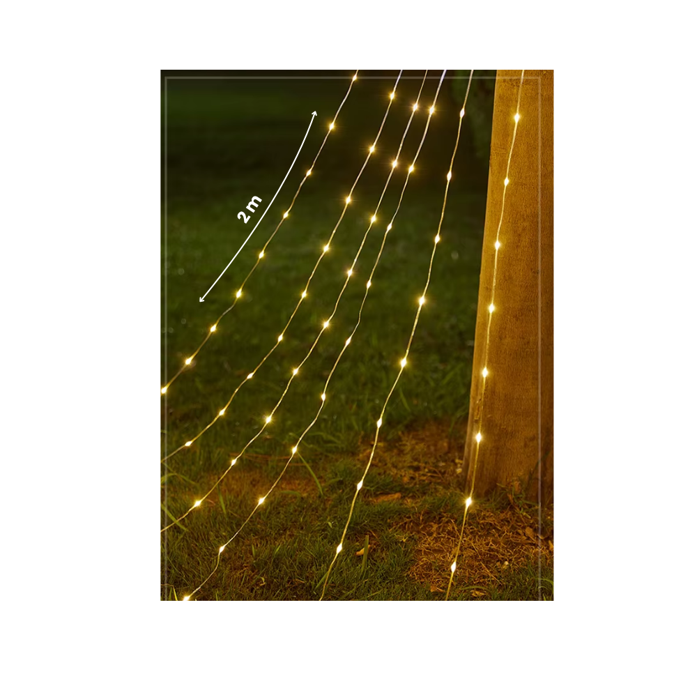Guirnalda Solar en Cascada – 300 LED - Imagen 3
